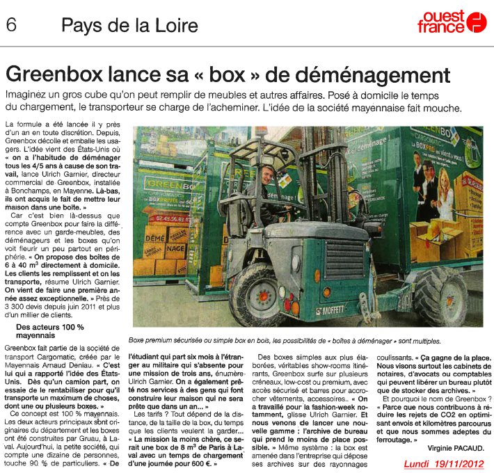 Greenbox lance sa 